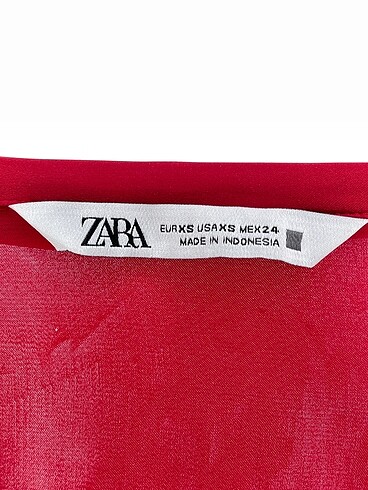 xs Beden kırmızı Renk Zara Gömlek %70 İndirimli.