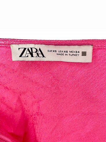 xs Beden pembe Renk Zara Kısa Elbise %70 İndirimli.
