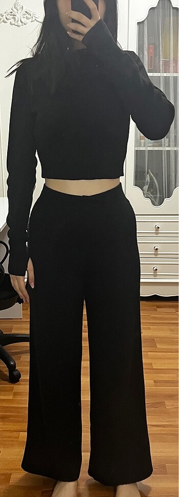 Zara Swist Siyah alt üst takım standart