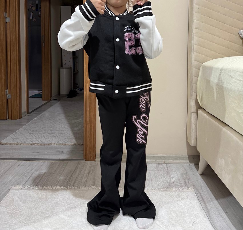 Kız Çocuk kolej hırka pantolon - Görsel 2