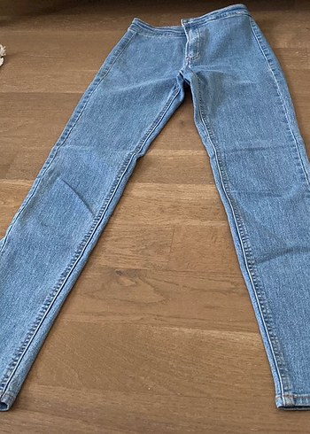 Bershka Pastel Mavi Kadın Denim Pantolon