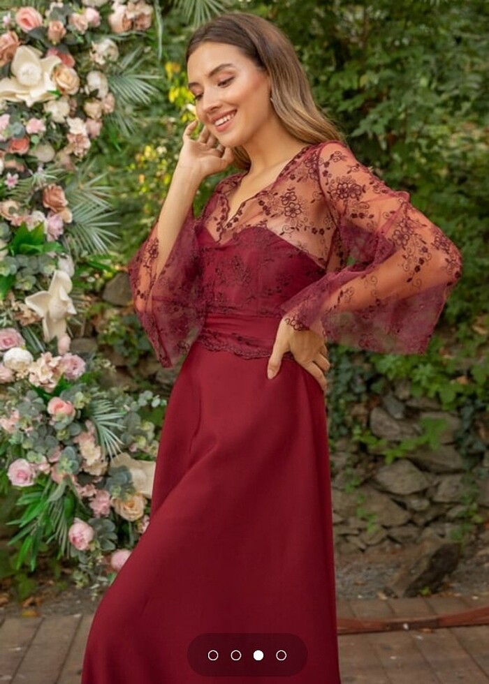 Kırmızı abiye - Görsel 3