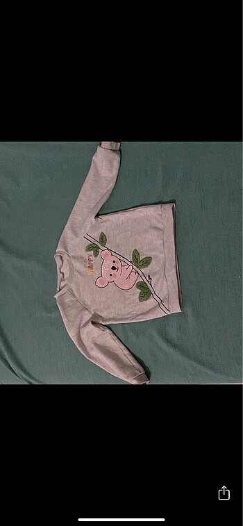 18-24 Ay Beden ten rengi Renk Koton bebek sweatshirt