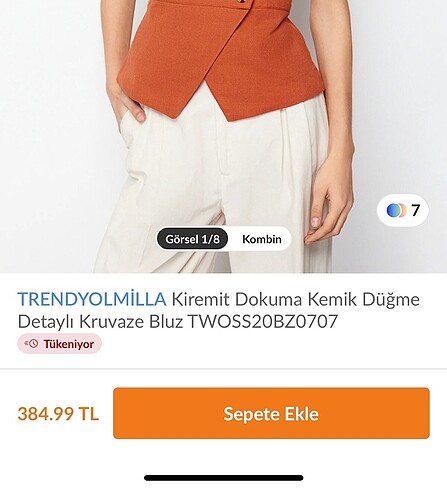 xl Beden turuncu Renk Büstiyer bluz