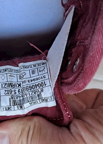 40 Beden bordo Renk Kadın Günlük Ayakkabı 40 Numara