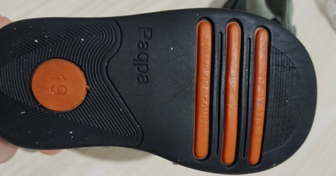 Gri Erkek Bebek İlk Adım Ayakkabısı Tokalı - Görsel 3