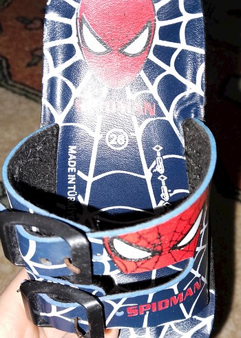 Erkek Örümcek Adam Baskılı Tokalı Terlik - Görsel 3