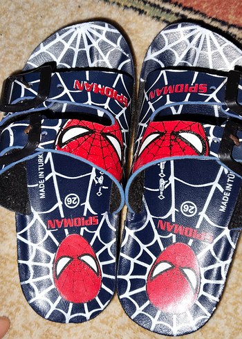 Erkek Örümcek Adam Baskılı Tokalı Terlik - Görsel 2