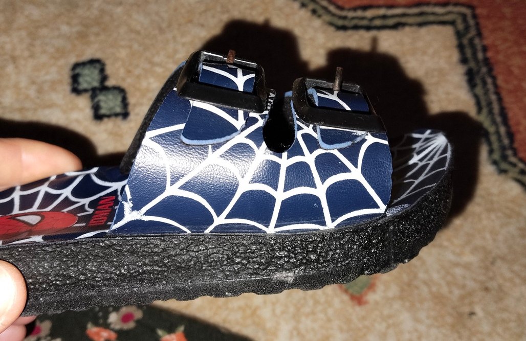 Erkek Örümcek Adam Baskılı Tokalı Terlik - Görsel 4