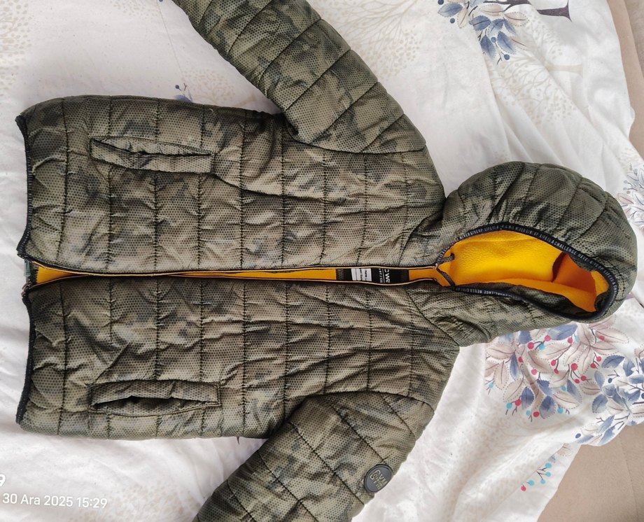 Erkek Çocuk. Fermuarlı Street Wear Mont - Görsel 3