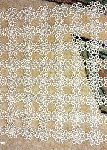 3 adet el yapımı bohem dantel örtü - Görsel 2