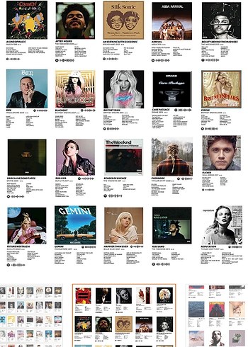 Albüm Kapakları ve Duvar Poster Seti - Görsel 3