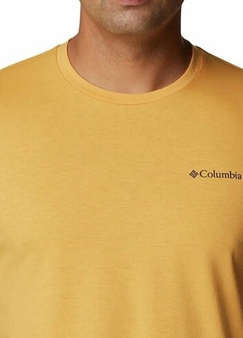 Columbia Basic Pamuklu Kısa kollu Sarı Tişört