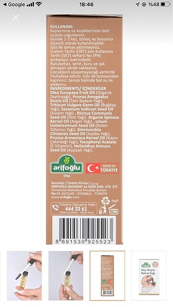 Loreal Paris Arifoğlu kaş kirpik serumu