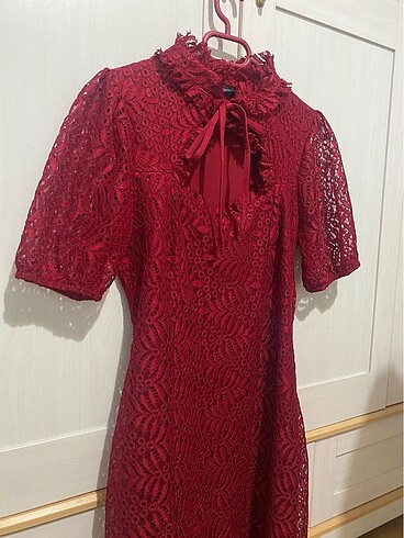 38 Beden bordo Renk trendyolmilla elbise