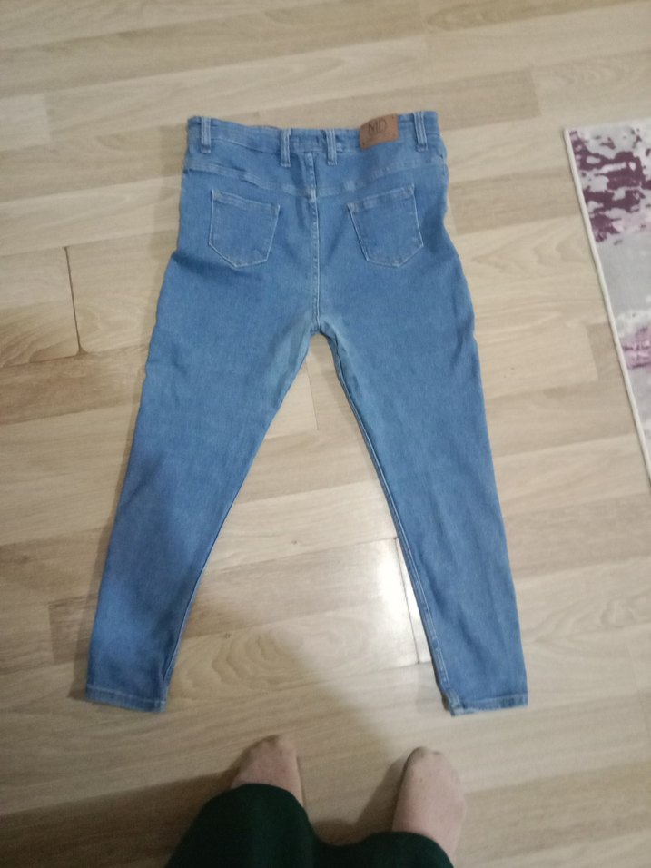 Mavi Denim Dar Kesim Midi Pantolon - Görsel 2