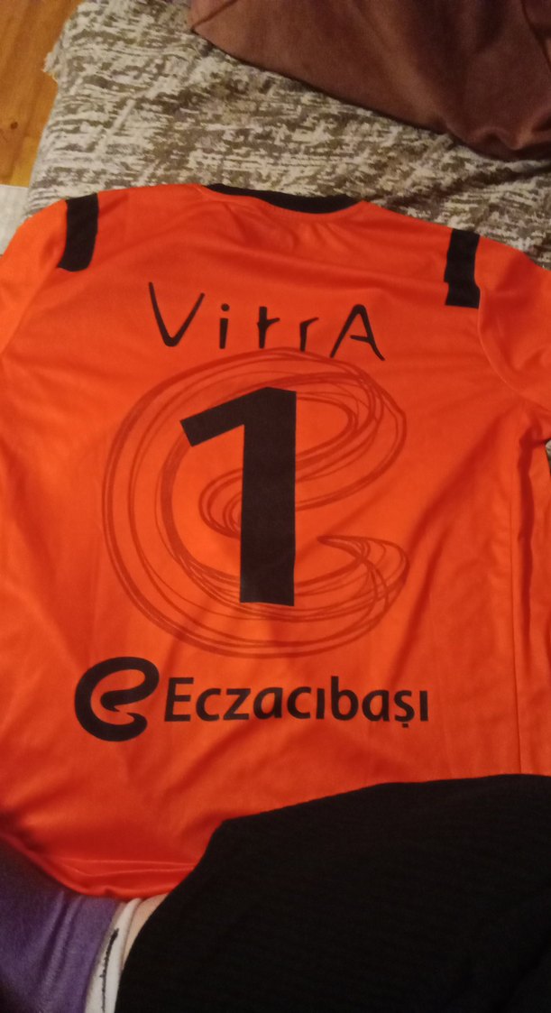 Turuncu Baskılı Kısa Kollu Kadın Forma - Görsel 2