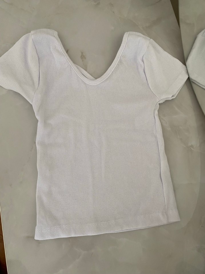 Beyaz  Kısa Kollu Atlet - Görsel 2