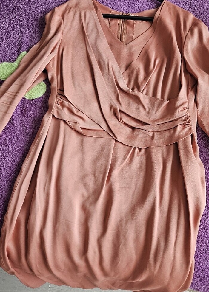 Kadin somon dizalti özel dikim elbise - Görsel 2