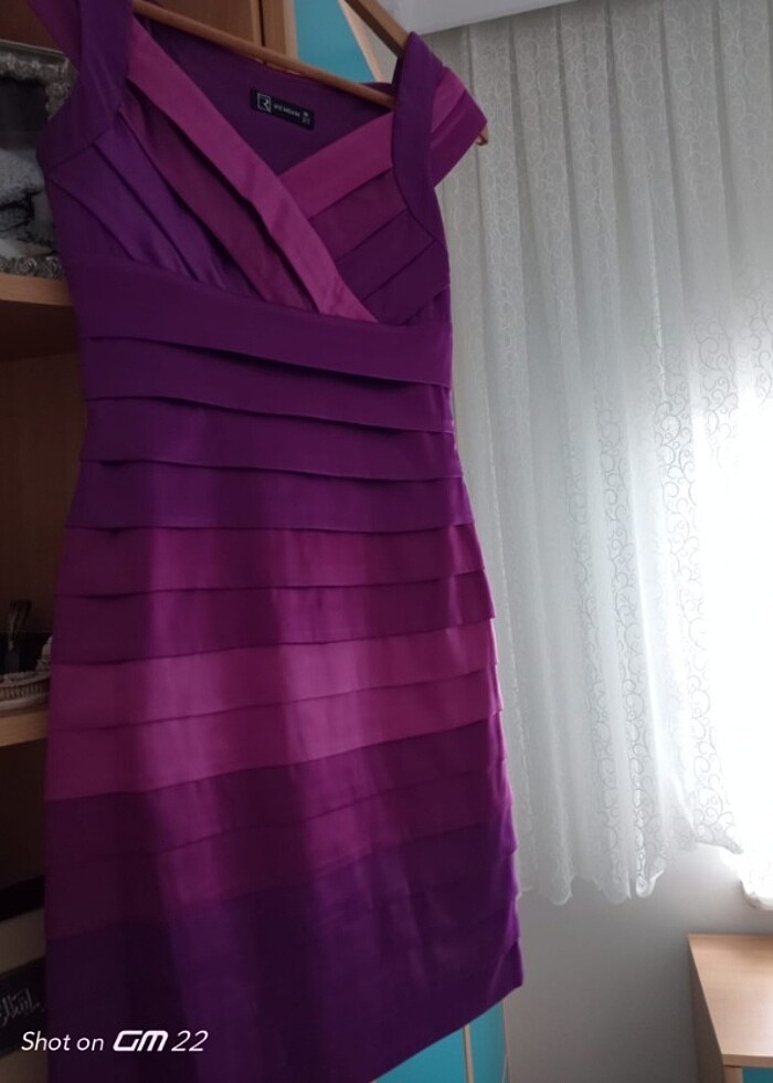 Özel tasarım kısa kokteyl elbisesi - Görsel 4