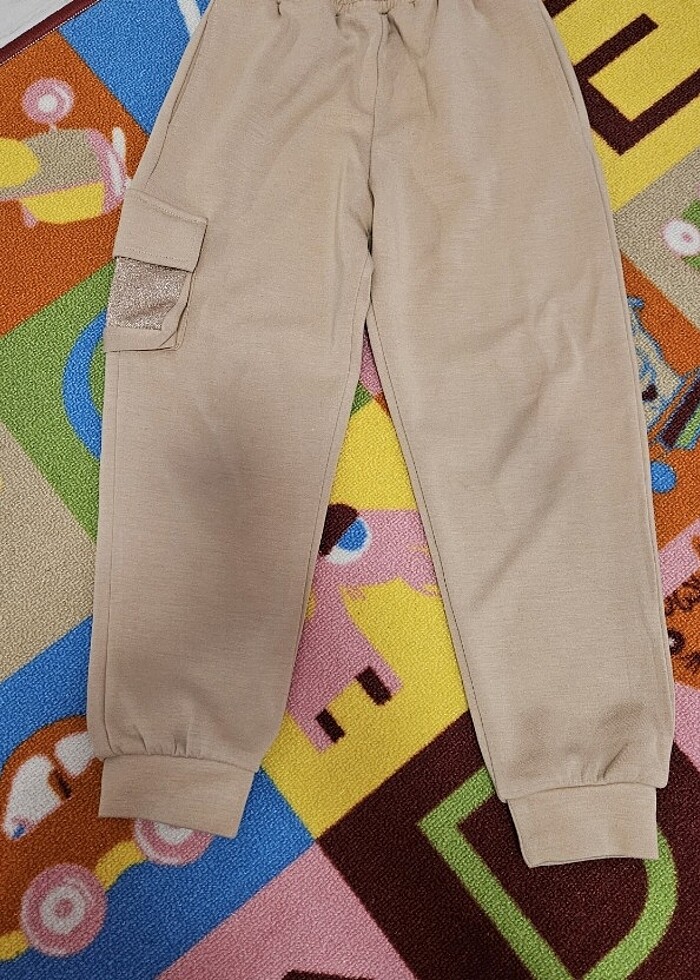 Kiz cocuk kargo eşofman  - Görsel 2