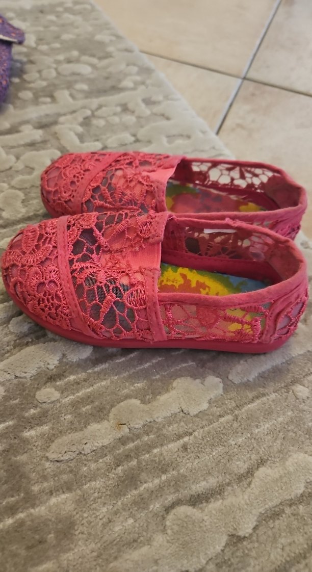 Kız Çocuk Pembe Dantelli Babet Ayakkabı - Görsel 3