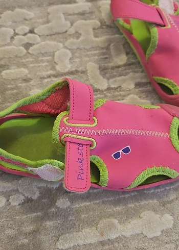 Diğer Kız Çocuk Pembe Velcro Bantlı Terlik