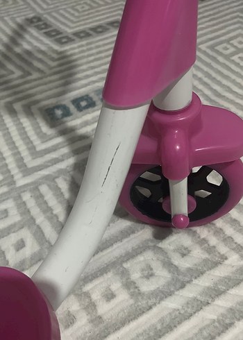 Pembe Çocuk Scooter'ı Sepetli - Görsel 4