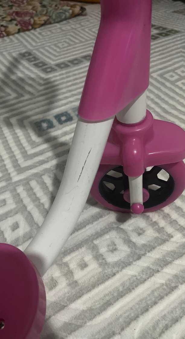 Pembe Çocuk Scooter'ı Sepetli - Görsel 4