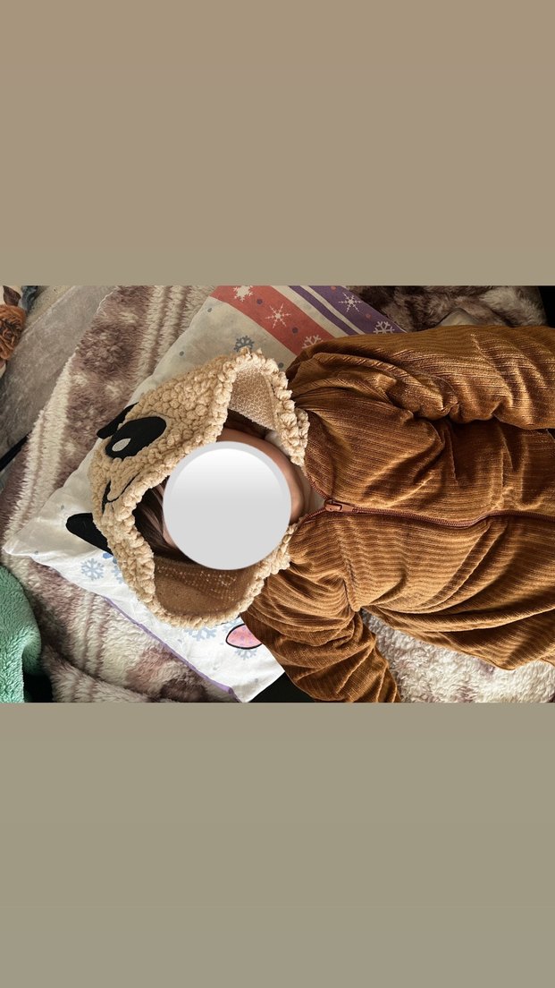 Kahverengi  Bebek Peluş Tulumu - Görsel 5