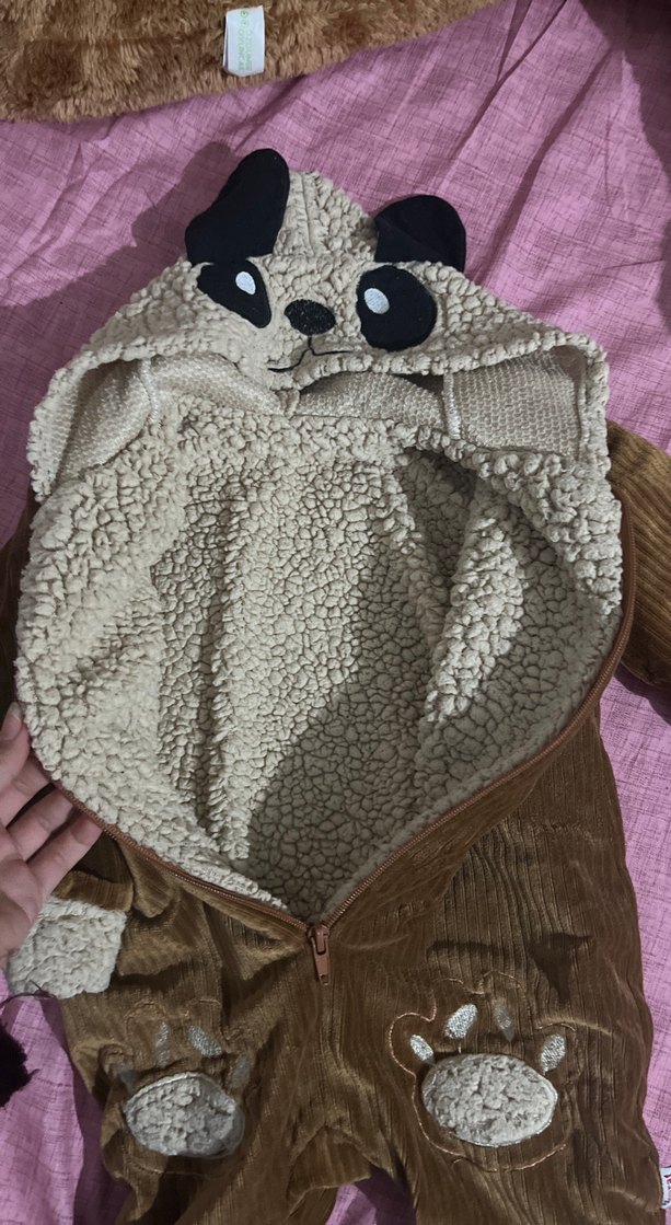 Kahverengi  Bebek Peluş Tulumu - Görsel 3