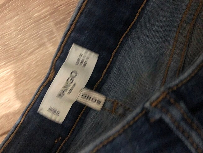 32 Beden lacivert Renk Mango jean akneyi