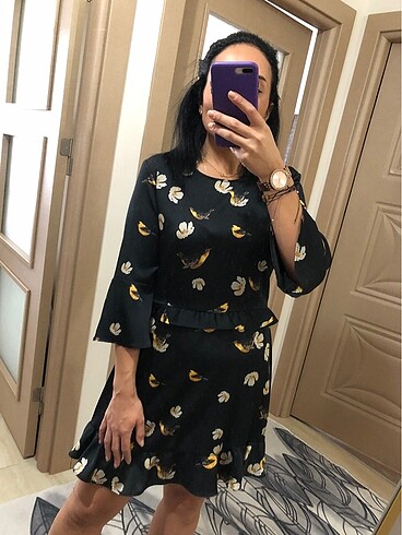 m Beden Zara basic elbise mini