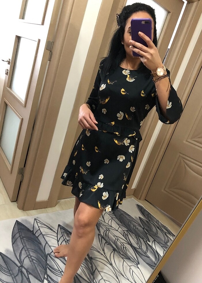 Zara basic elbise mini - Görsel 2