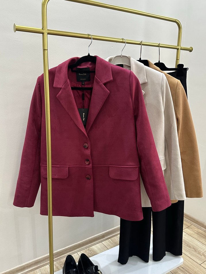 Bordo Klasik Kadın Blazer Ceket — görsel 2/8