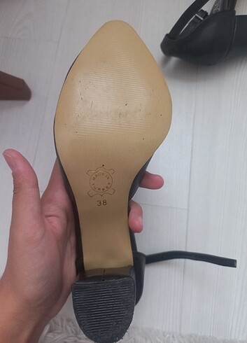 38 Beden siyah Renk Topuklu aykkabi