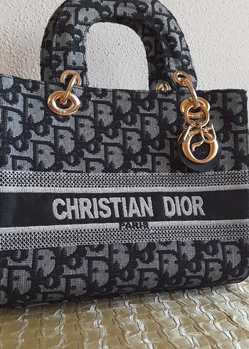 Dior Zincir Detaylı Christian Dior Gri Kadın Çanta