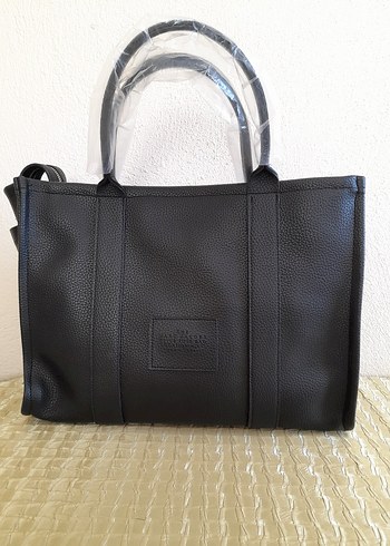 Diğer Siyah Deri Buckled Parisian Tote Çanta