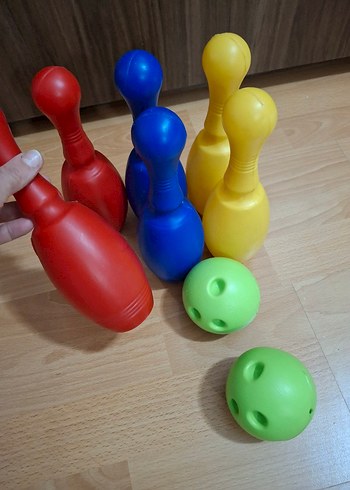 Renkli Plastik Bowling Seti - Görsel 3