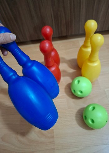 Renkli Plastik Bowling Seti - Görsel 4