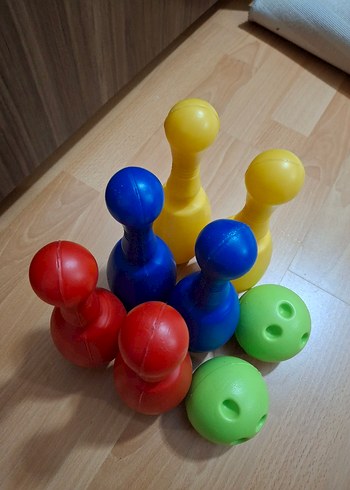 Renkli Plastik Bowling Seti - Görsel 2