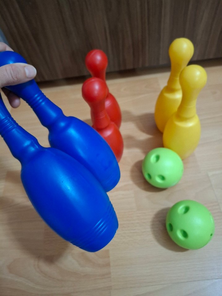 Renkli Plastik Bowling Seti - Görsel 4