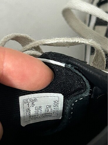 32 Beden siyah Renk Vans çocuk spor ayakkabı
