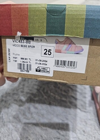 25 Beden 25 numara vicco ayakkabı
