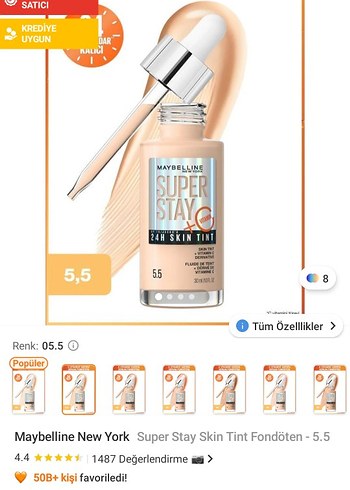 Maybelline Super Stay Skin Tint Fondöten 5.5