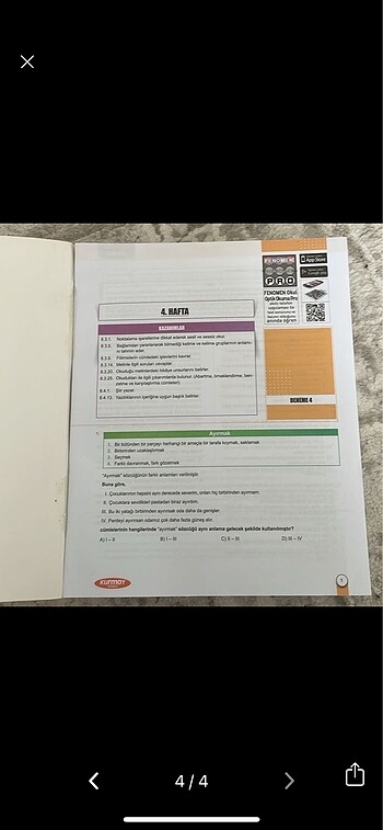Beden Renk KKD 32 Haftalik deneme kitabı 8.sinif