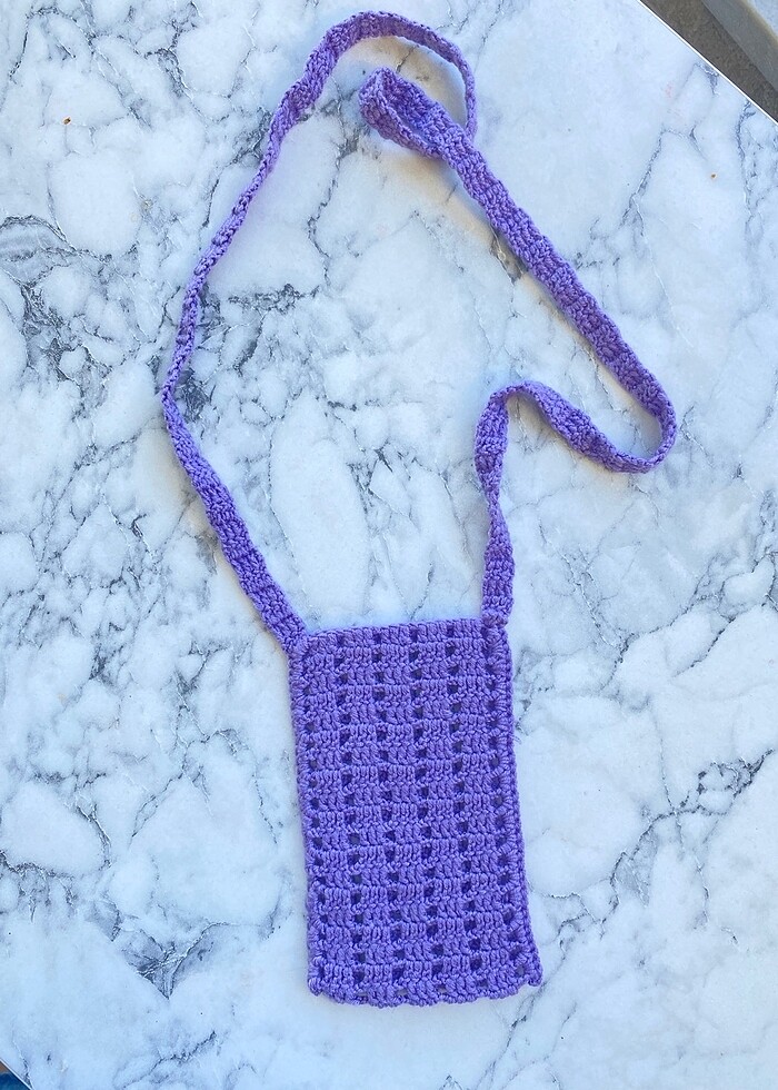 Mor telefon çantası - Görsel 2