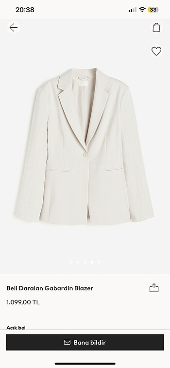 Beli daralan blazer