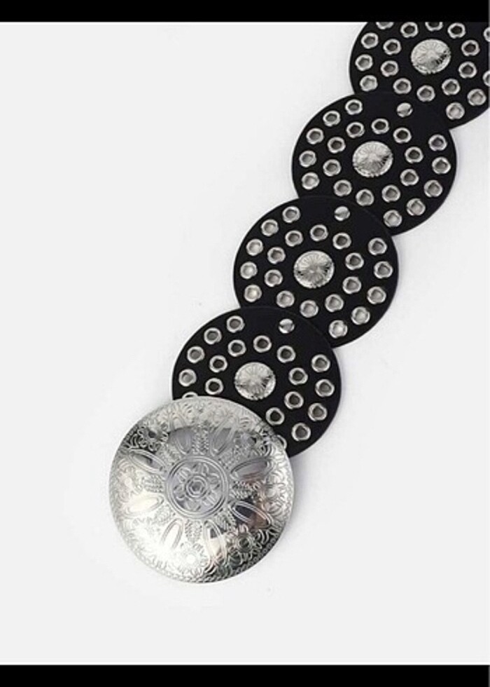 Kalın vintage kemer - Görsel 3