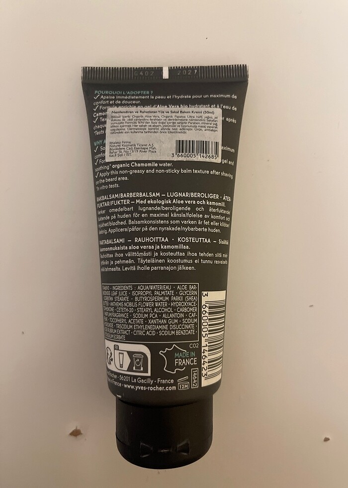 Yves rocher nemlendirici sakal bakım kremi - Görsel 2